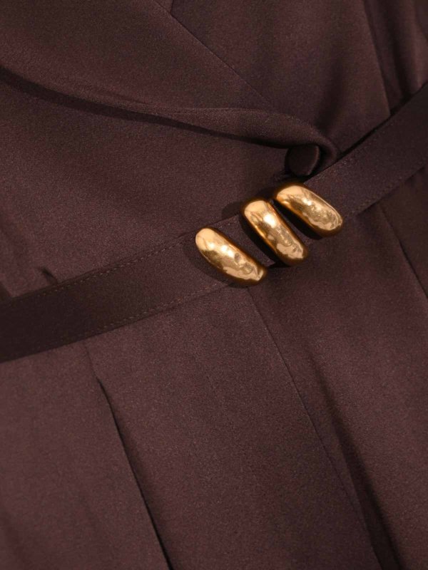 The Best Shops MAX MARA STUDIO: カジュアルトラウザー - カジュアルパンツ - ダークブラウン