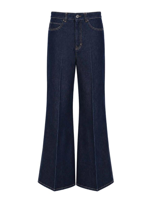 WEEKEND MAX MARA: ベルボトムジーンズ - フレアジーンズ - ブルー