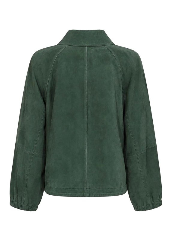WEEKEND MAX MARA: leather jacket online - Wkdzuppa Jacket