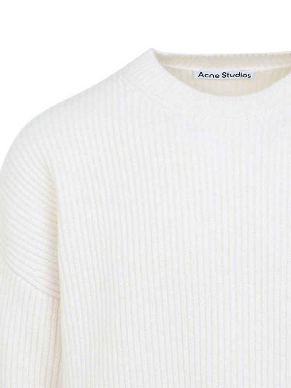 The Best Shops Acne Studios: Pull col rond - Pull Col Rond - Crème