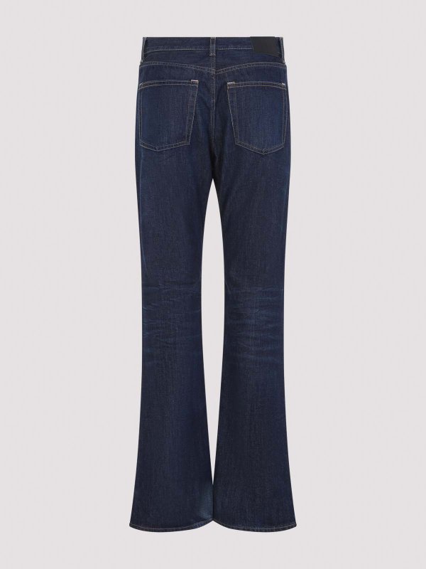 Acne Studios: ベルボトムジーンズ online - フレアジーンズ - ダークブルー