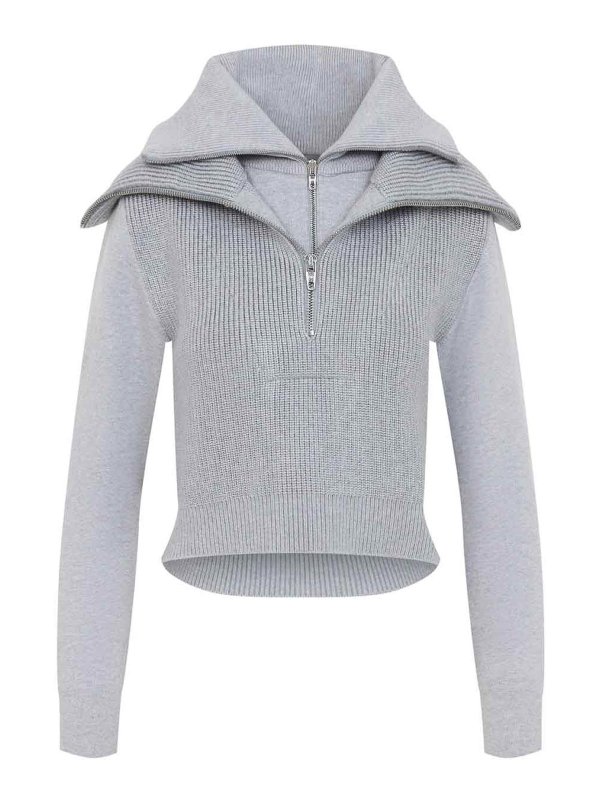 BALENCIAGA: クルーネック - クルーネック - グレー
