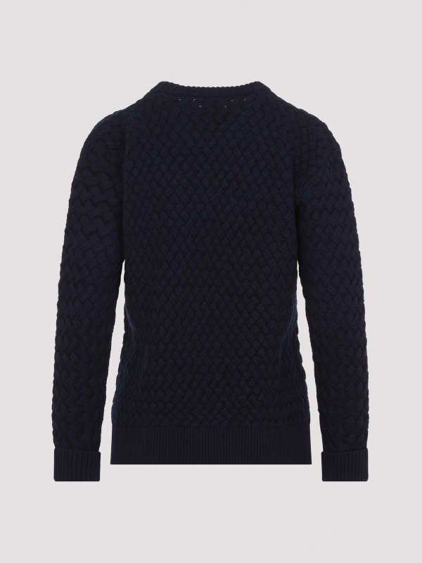 BOTTEGA VENETA: クルーネック online - クルーネック - ブルー
