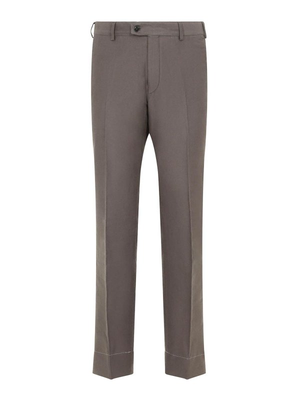 BRIONI: カジュアルトラウザー - カジュアルパンツ - ブラウン