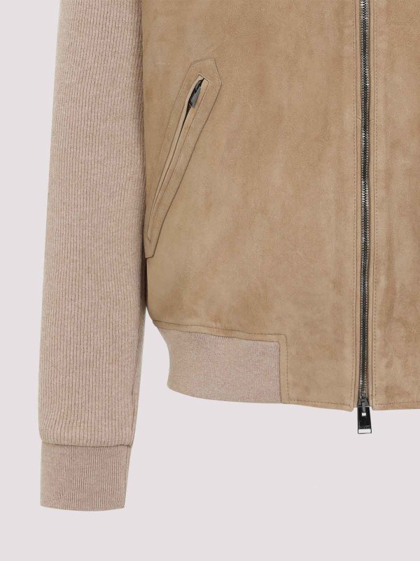 The Best Shops CANALI: ボンバージャケット - ボンバージャケット - ベージュ