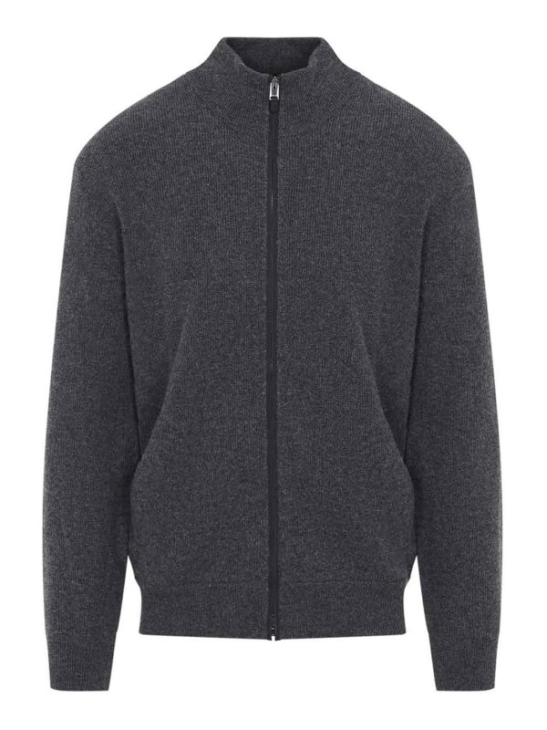 CANALI: カーディガン - カーディガン - グレー