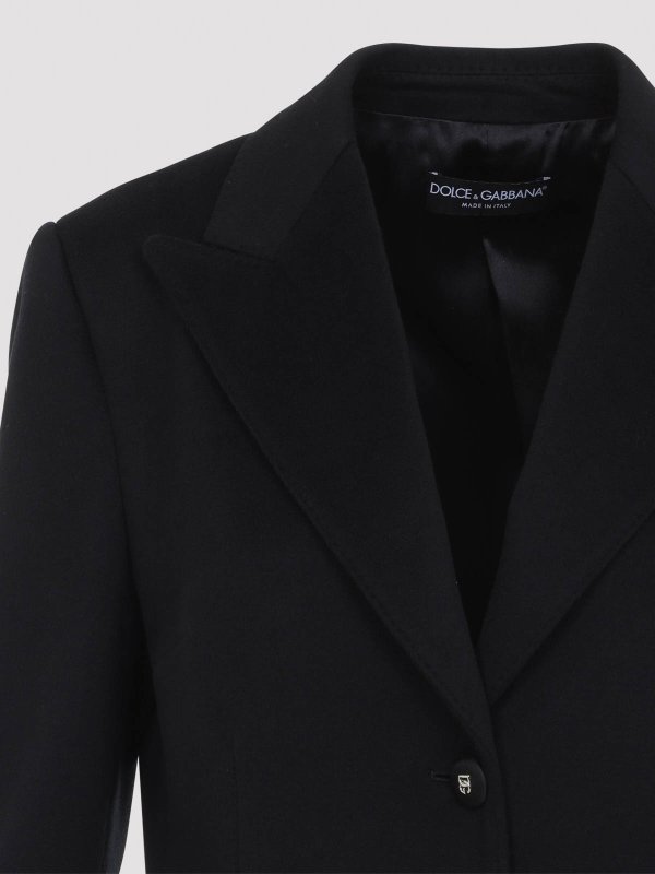 膝丈コート - 黒 shop online: DOLCE & GABBANA