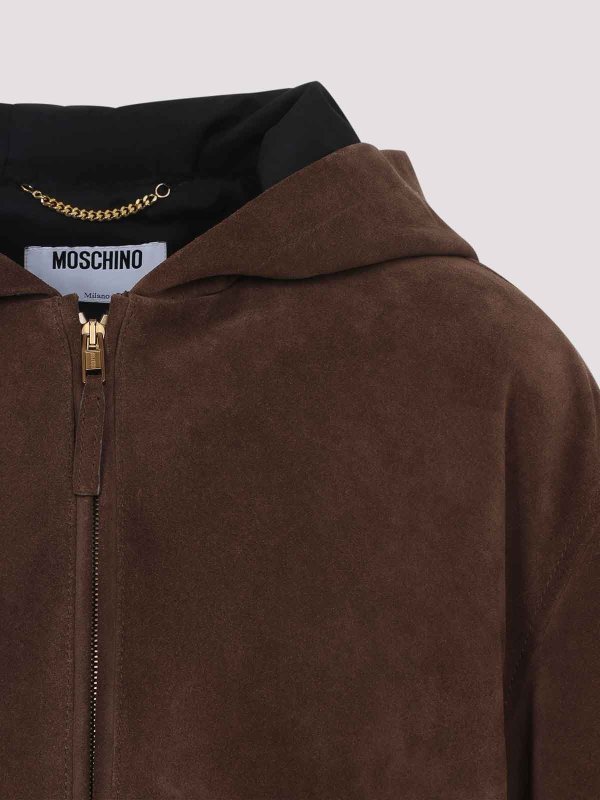 The Best Shops MOSCHINO: leather jacket - Suede Jacket