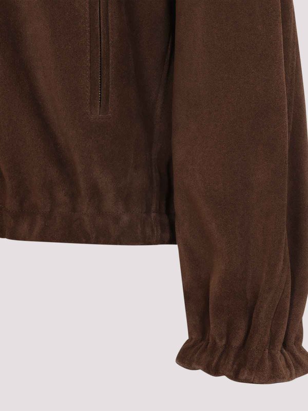 Suede Jacket shop online: MOSCHINO