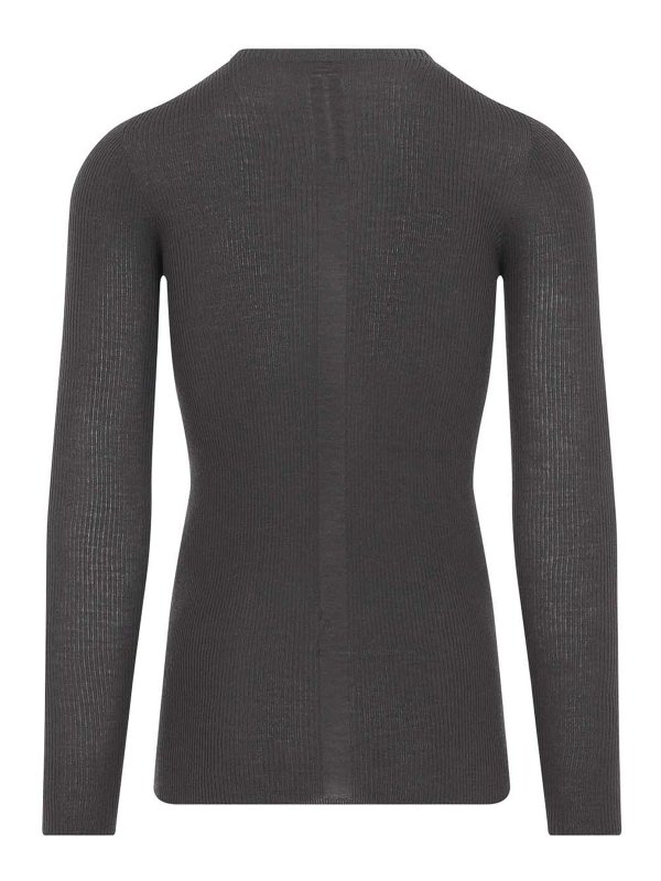 RICK OWENS: Tops & Tank tops online - Ribbed Round Neck