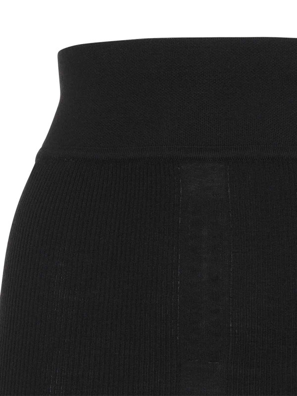 The Best Shops RICK OWENS: ニーレングススカート＆ミディ丈 - 膝丈/ミディスカート - 黒