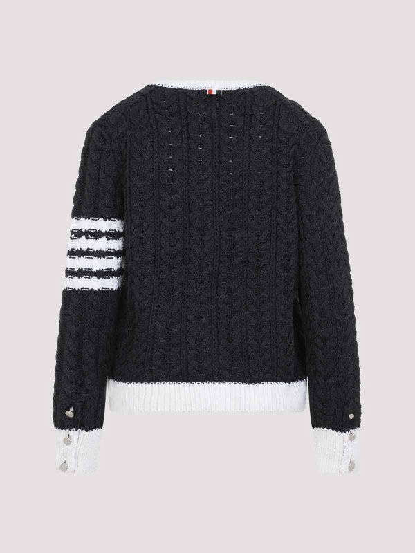 THOM BROWNE: カーディガン online - カーディガン - ダークグレー