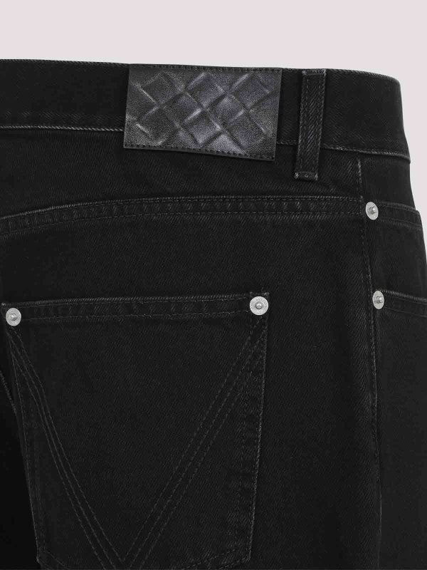 The Best Shops BOTTEGA VENETA: ストレートジーンズ - ストレートジーンズ - 黒