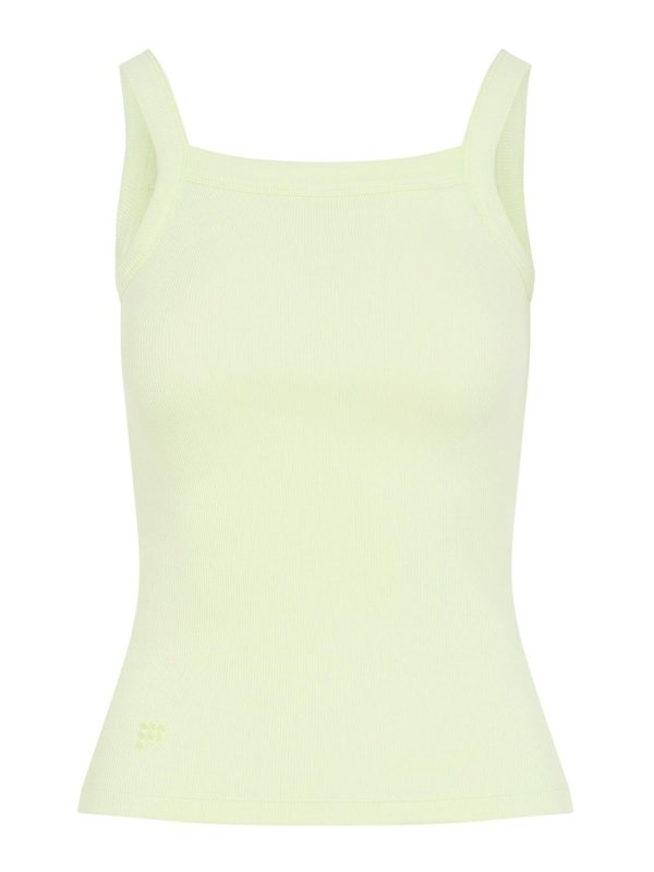 PANGAIA: Tops y camisetas sin mangas - Top - Amarillo