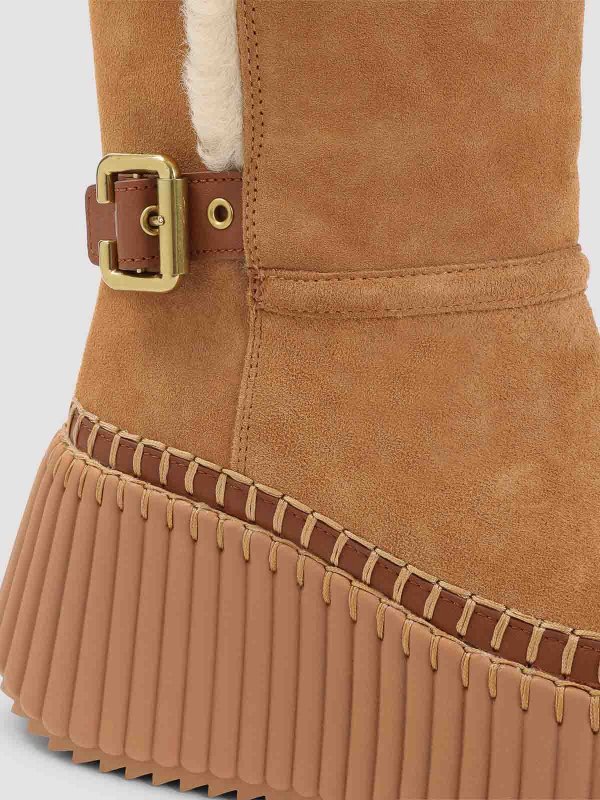 アンクルブーツ - ブラウン shop online: CHLOE