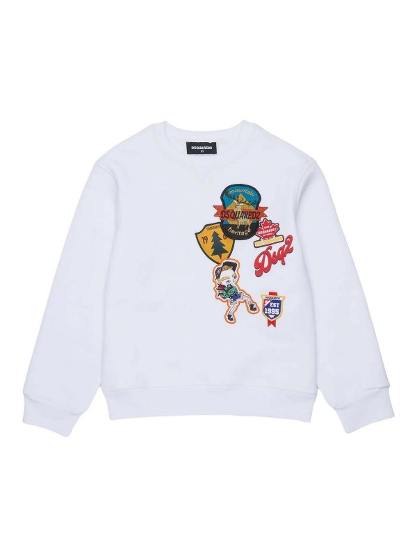 DSQUARED2: Sweatshirts und Pullover - Sweatshirt - Weiß