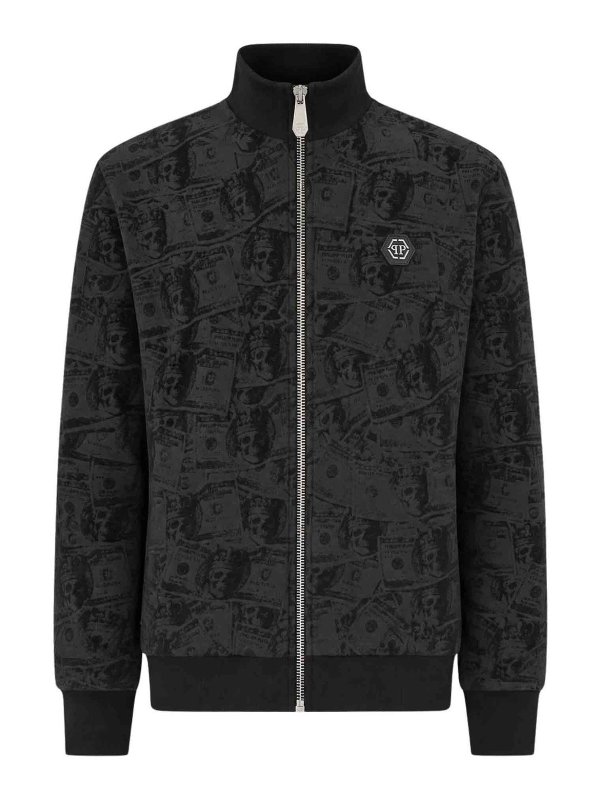PHILIPP PLEIN: casual jackets - Logo Track Jacket