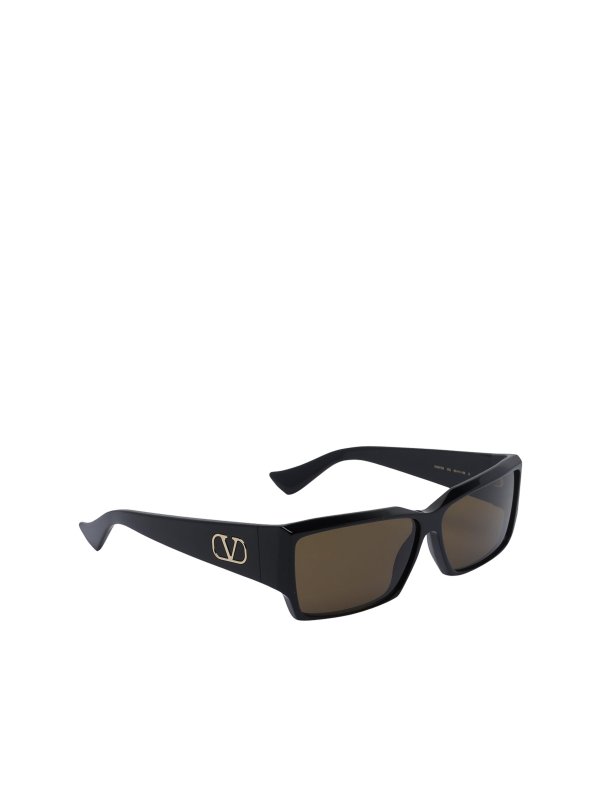 The Best Shops VALENTINO: sunglasses - Rectangular Acetate Sunglasses