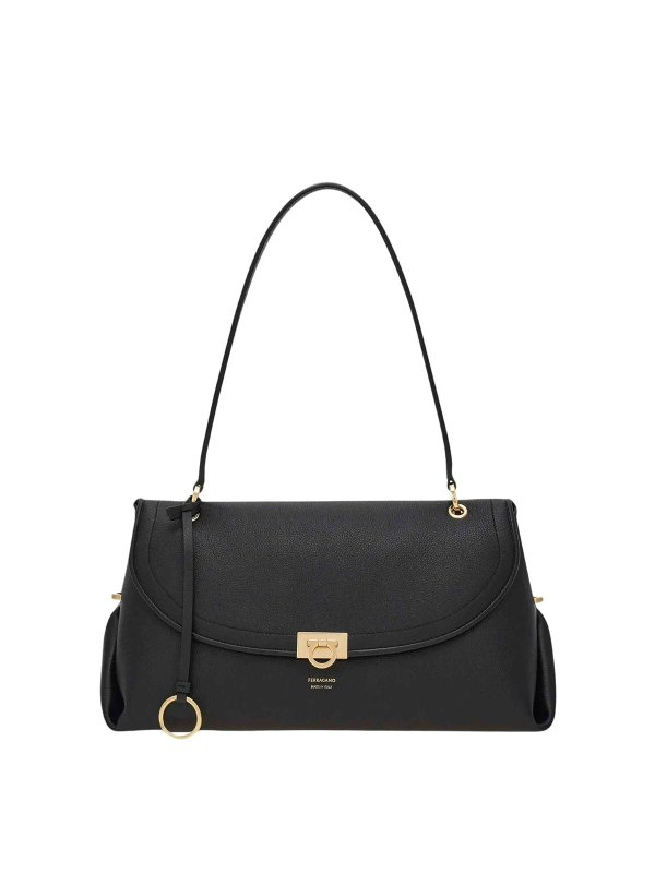 SALVATORE FERRAGAMO: ショルダーバッグ - ショルダーバッグ - 黒