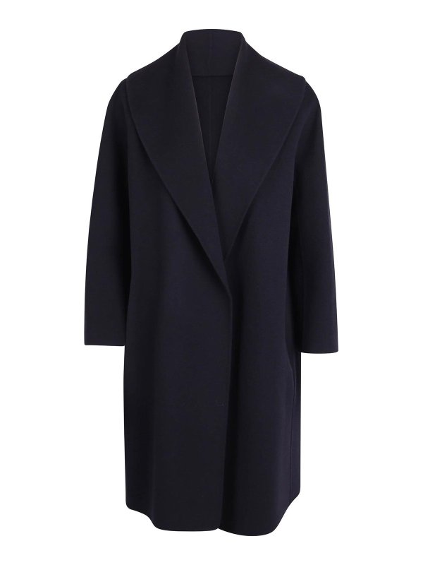 S MAX MARA: ロングコート - ロングコート - ブルー