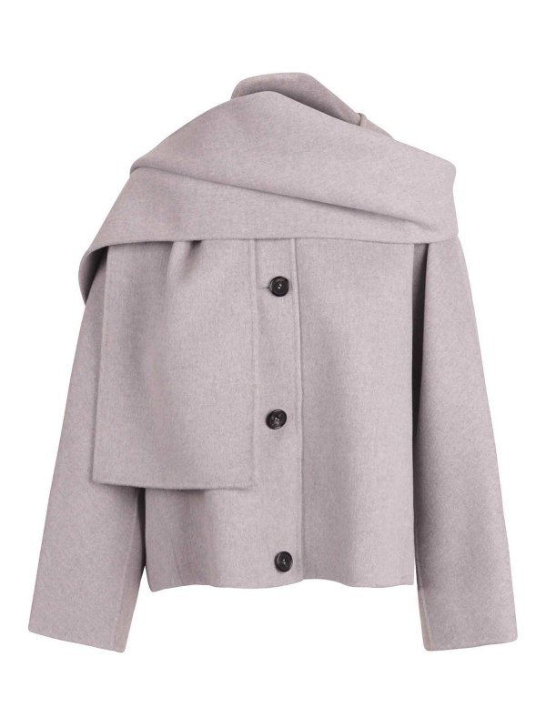 S MAX MARA: ロングコート - ロングコート - グレー