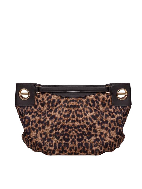 The Best Shops Borbonese: Clutches - Clutch - Braun