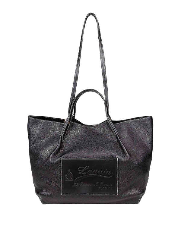 LANVIN: Handtaschen - Shopper - Schwarz