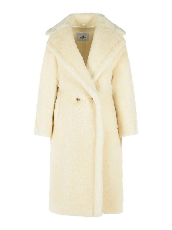Max Mara: Pelz und Shearling - Pelz - Weiß