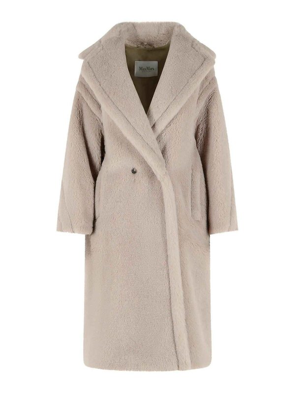 Max Mara: 毛皮＆シアリングコート - 毛皮/ムートンコート - ベージュ