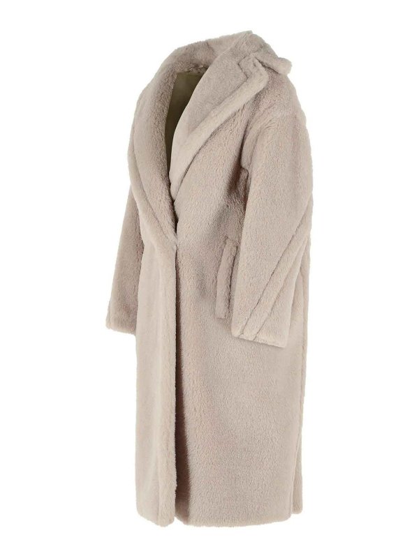 The Best Shops Max Mara: 毛皮＆シアリングコート - 毛皮/ムートンコート - ベージュ