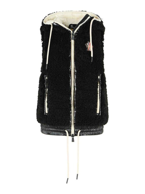MONCLER: Chalecos - Chaleco - Negro