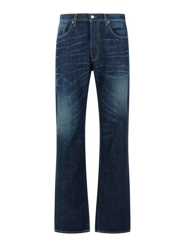 Acne Studios: Jeans Rectos - Vaqueros Rectos - Azul