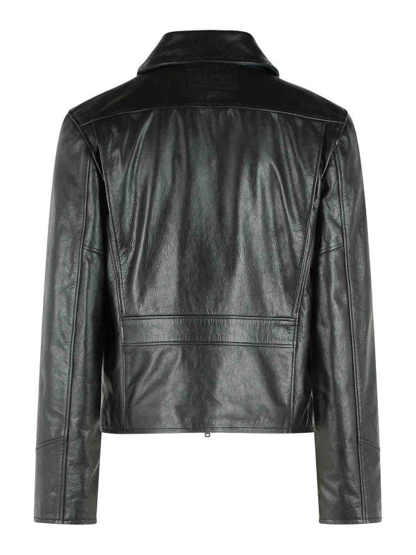 AMIRI: leather jacket online - Black Leather Jacket
