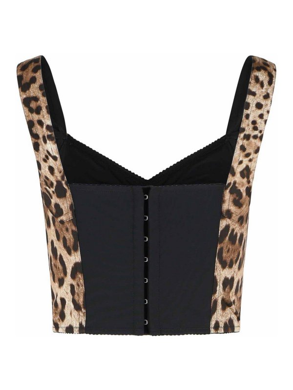 DOLCE & GABBANA: Tops y camisetas sin mangas online - Top - Marrón