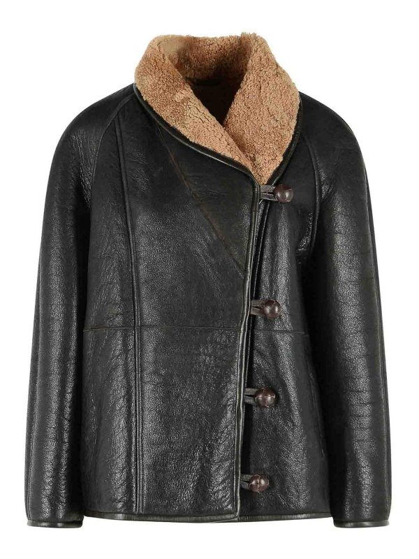 ISABEL MARANT: レザージャケット - レザージャケット - ブラウン