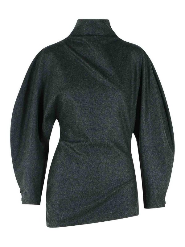 KHAITE: Tops y camisetas sin mangas - Top - Gris