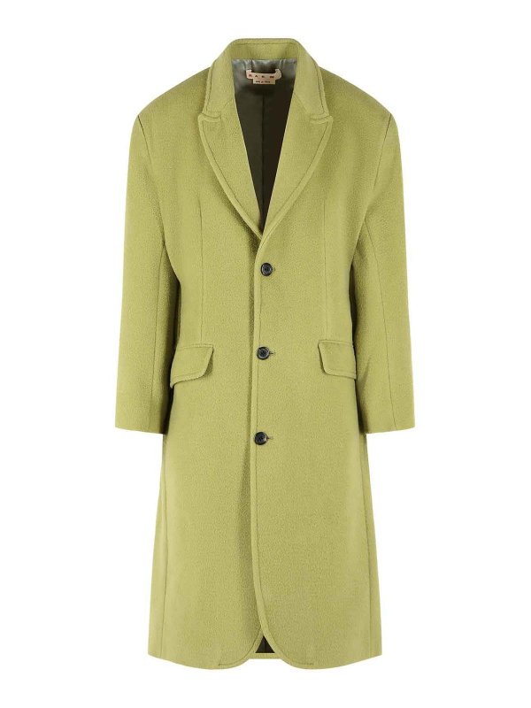 Marni: Abrigos largos - Abrigo Largo - Verde