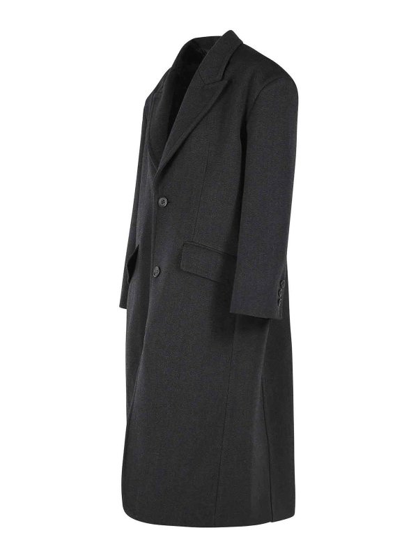 The Best Shops Marni: long coats - Black Virgin Wool Coat