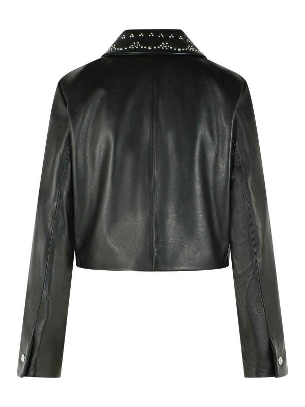 Marni: leather jacket online - Black Nappa Leather Jacket