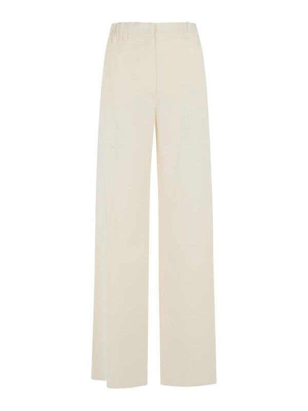 Max Mara: Jeans Rectos - Vaqueros Rectos - Blanco