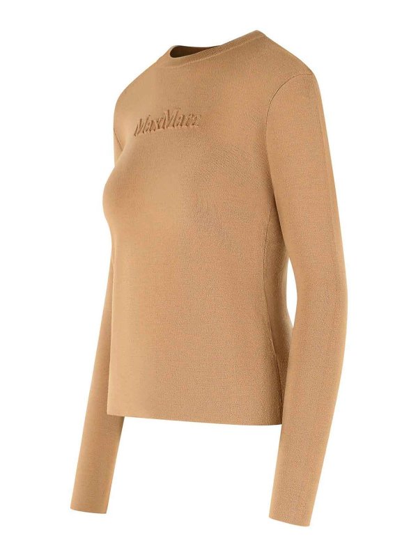 The Best Shops Max Mara: クルーネック - クルーネック - ブラウン