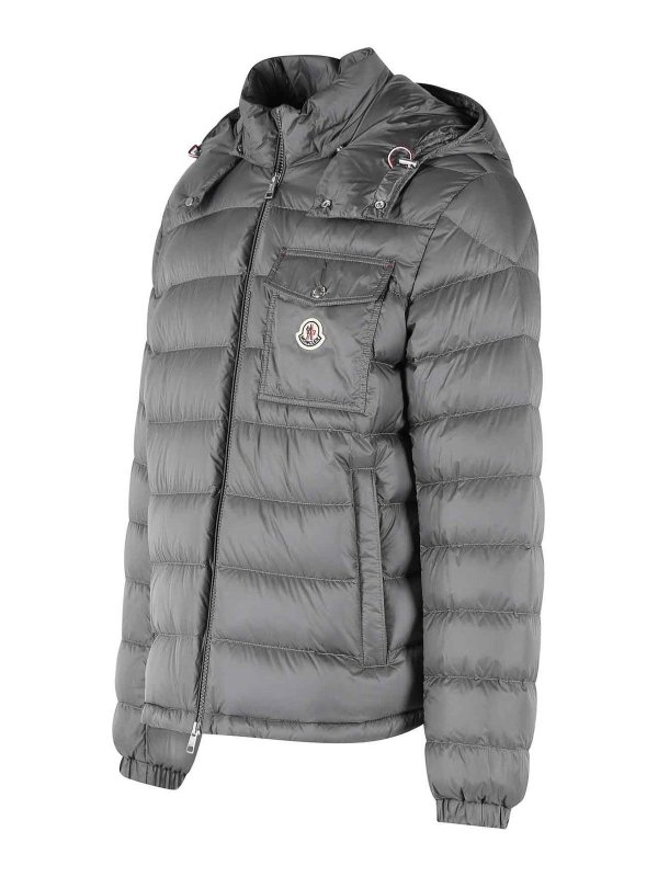 The Best Shops MONCLER: padded jackets - Verith Grey Polyamide Down Jacket