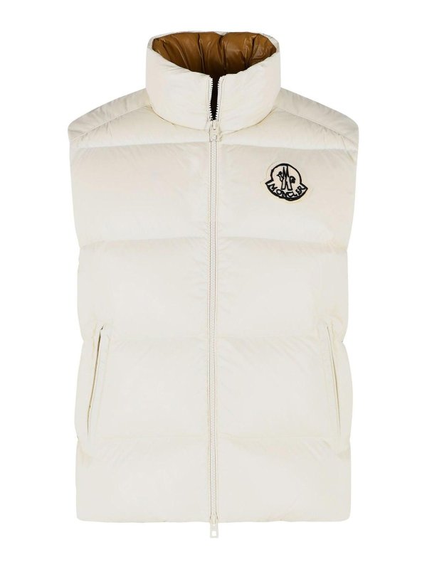 MONCLER: ダウン・ハイテクジャケット - ダウンジャケット - 白
