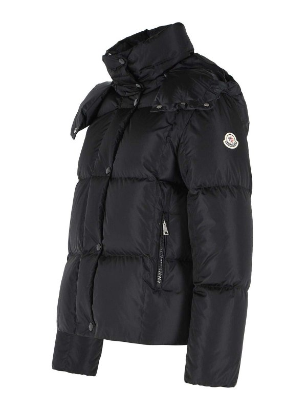 The Best Shops MONCLER: padded jackets - Castlenew Black Nylon Down Jacket