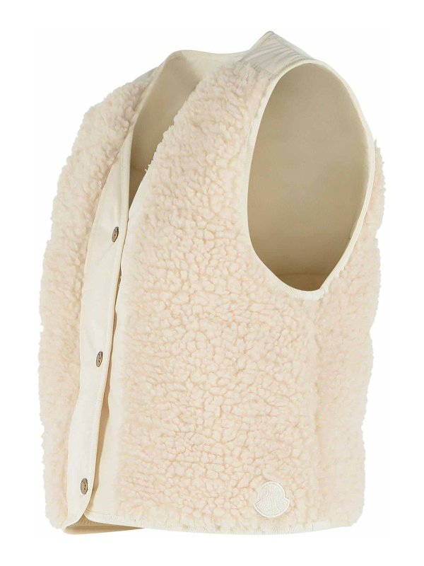 The Best Shops MONCLER: Westen - Weste - Creme