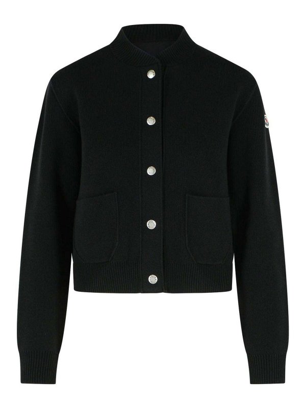 MONCLER: カーディガン - カーディガン - 黒