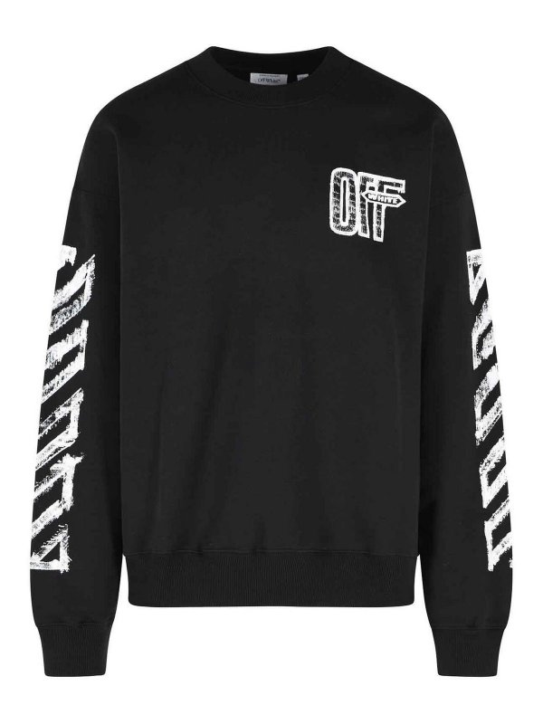 OFF-WHITE: Sudaderas y suéteres - Sudadera - Motion Arrow