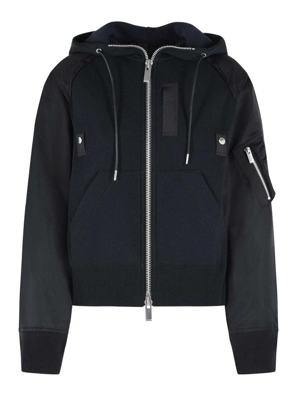 Sacai: スウェット＆セーター - スウェットシャツ/セーター - 黒