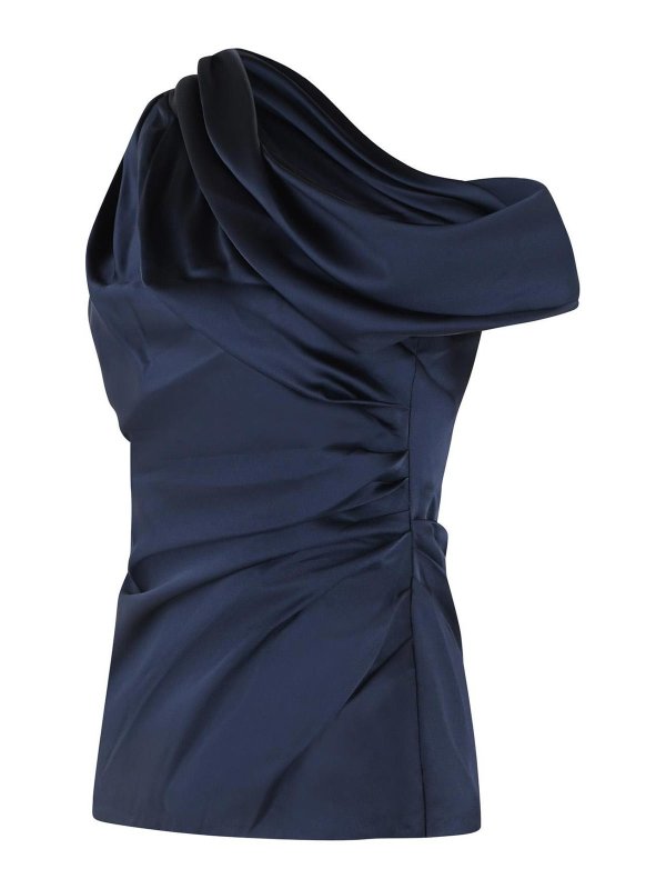 The Best Shops JONATHAN SIMKHAI: Tops & Tank tops - Navy Acetate Blend Top