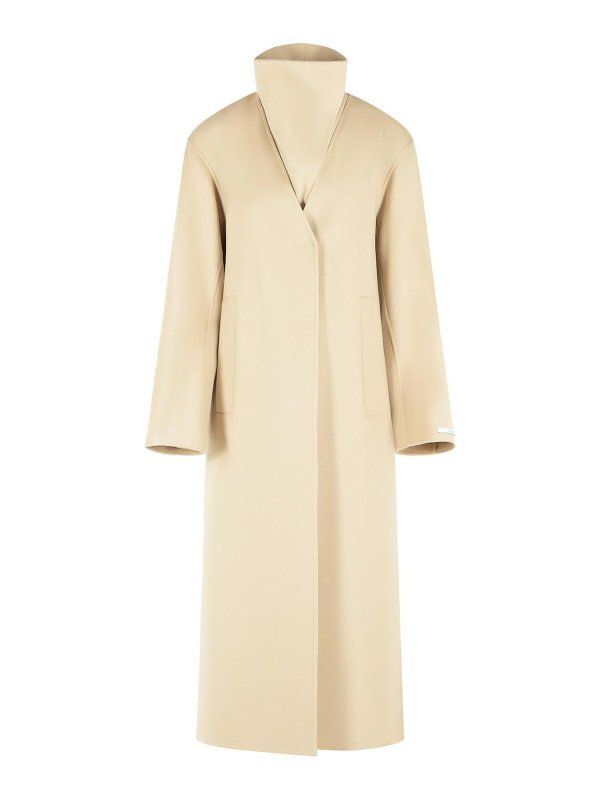 SPORTMAX: ロングコート - ロングコート - 白